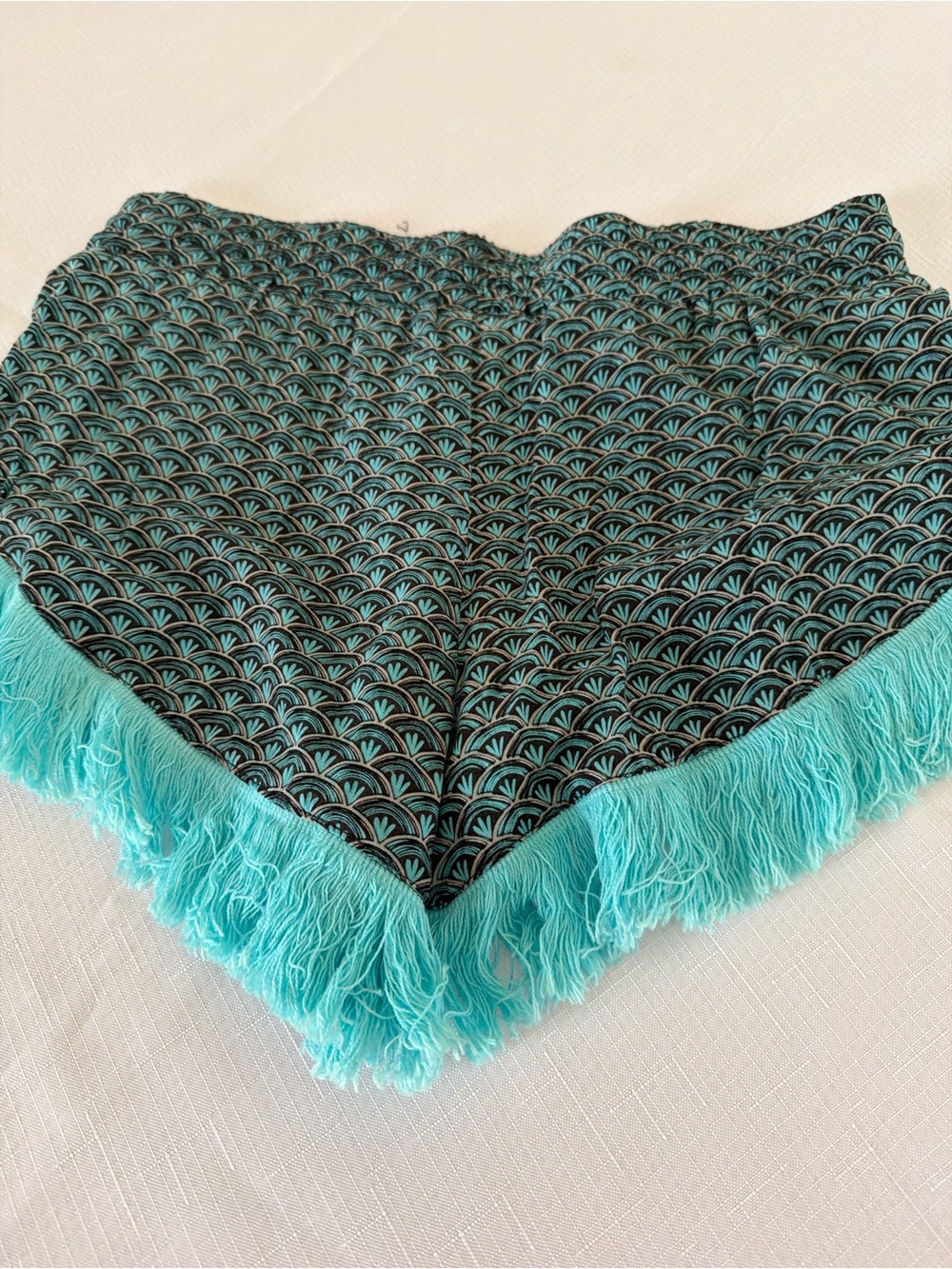 Boho fringe short